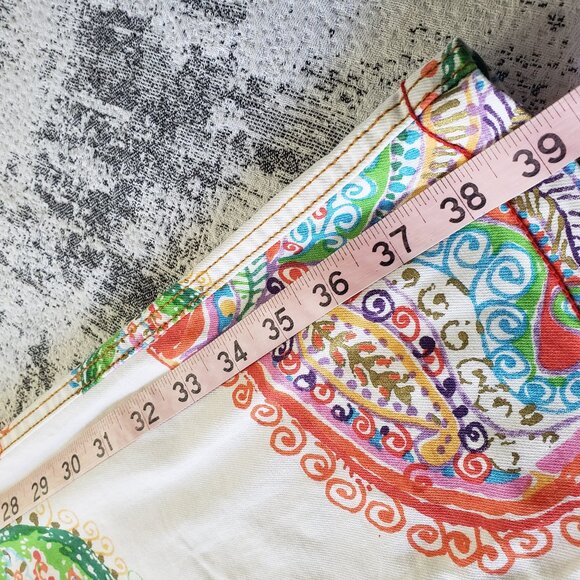 Bright + Lovely Desigual Spain Psychadelic Floral Pants Trousers Jeans! - Picture 11 of 16